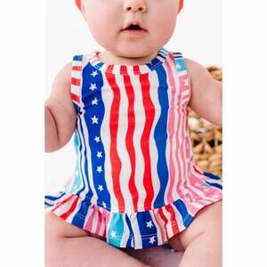 NEW BIRDIE BEAN americana swing top set in multi